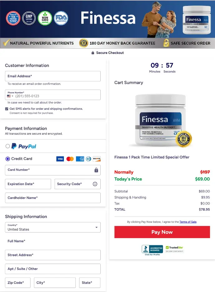 Finessa-order page